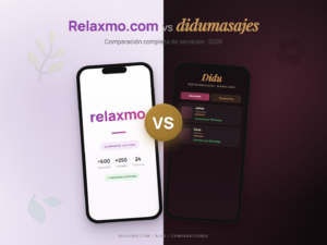Relaxmo vs didumasajes: en qué se diferencian