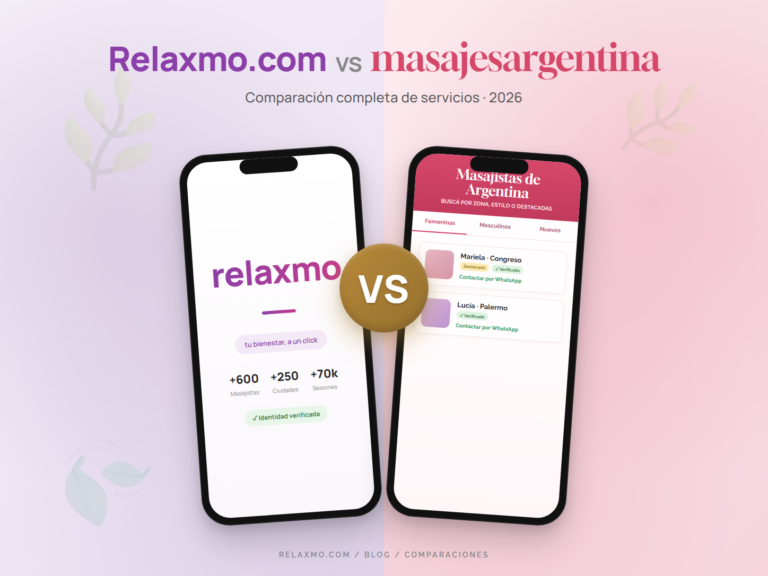Relaxmo vs masajesargentina: directorio de avisos o plataforma verificada