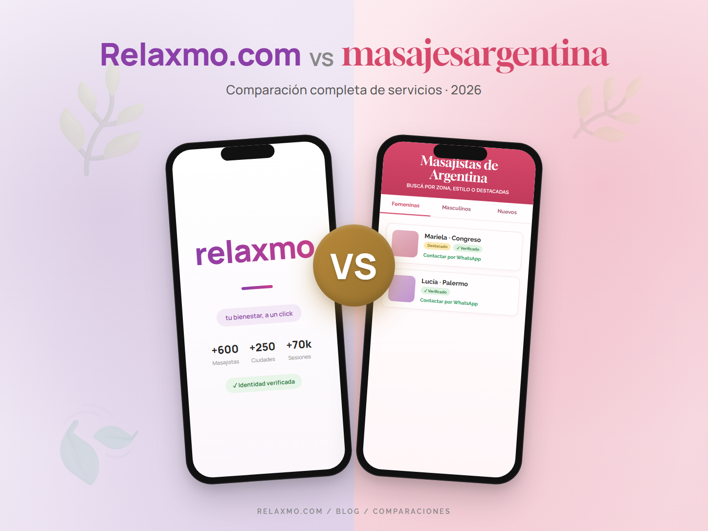 Relaxmo vs masajesargentina: directorio de avisos o plataforma verificada