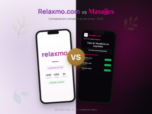 Relaxmo vs Masajjes: comparativa de dos formas de encontrar masajistas en Argentina